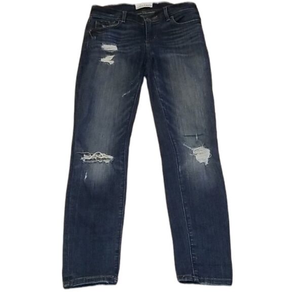 LOFT DISTRESSED MODERN SKINNY JEANS - Picture 1 of 5